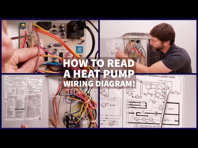 How to Read a Heat Pump WIRING DIAGRAM! Schematic & Connection!