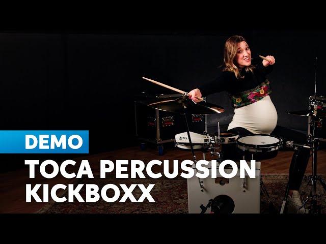 Hannah Welton Plays the Toca Percussion KickBoxx Pro Suitcase Drum Set