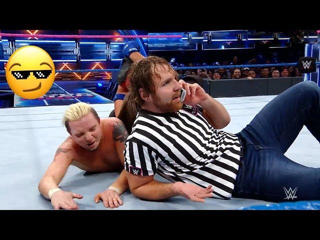 Dean Ambrose Special Guest Referee |  AJ Styles vs James Ellsworth | WWE Ustad