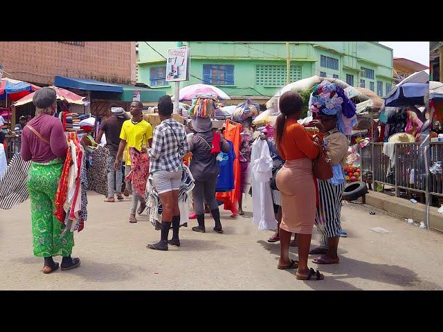 4K BIGGEST OPEN AFRICAN STREET MARKET COMPLETE TOUR GHANA ACCRA