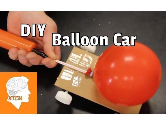 BUILD A BALLOON CAR THAT WORKS!! DIY Newton Car-Vehicle