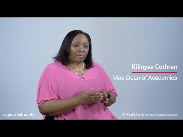 People of WashU CAPS – Kilinyaa Cothran “The Power of Education”