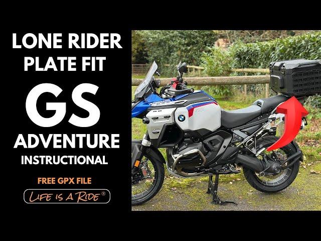 BMW  R 1300 GSA HOW TO Remove luggage rack Fit lone rider 1300 gs plate !!!