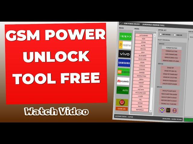 GSM POWER UNLOCK TOOL FREE