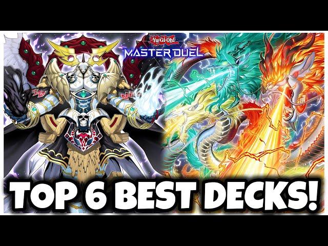 TOP 6 BEST DECKS in MASTER DUEL!