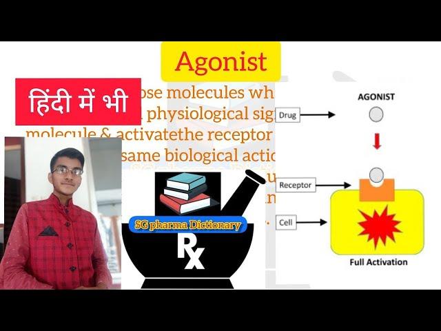 Agonist // Definition in Hindi // Agonist & Antagonist // SG Pharma