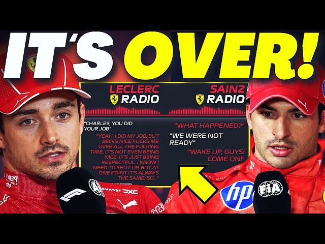 Leclerc & Sainz FURIOUS At Ferrari After SHOCKING RADIO CONVERSATION GOT LEAKED At Las Vegas GP!