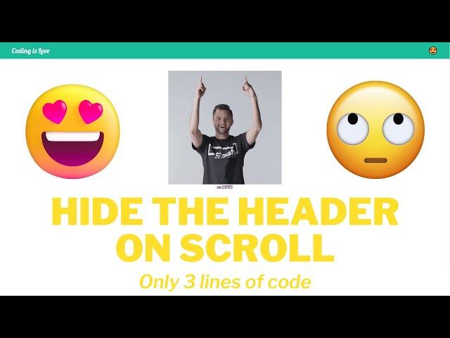 Hide header on scroll easily | Spotlight of the day series | hide sticky header on scroll | autohide