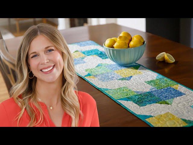 How to Make a Double Square Star Table Runner - Free Project Tutorial