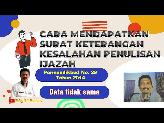 Persyaratan dan cara mengurus Surat Keterangan Kesalahan Penulisan Ijazah