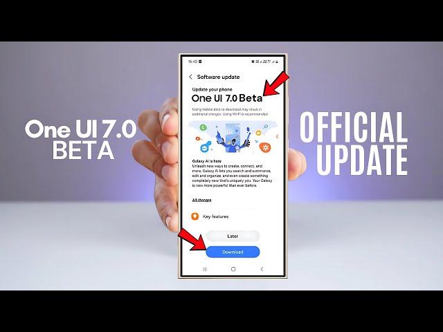 One UI 7.0 Android 15 - OFFICIAL UPDATE!