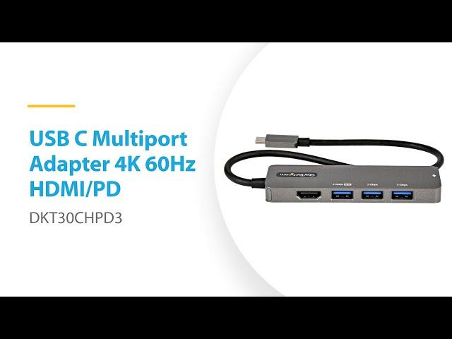 USB-C Multiport Adapter / DKT30CHPD3 | StarTech.com