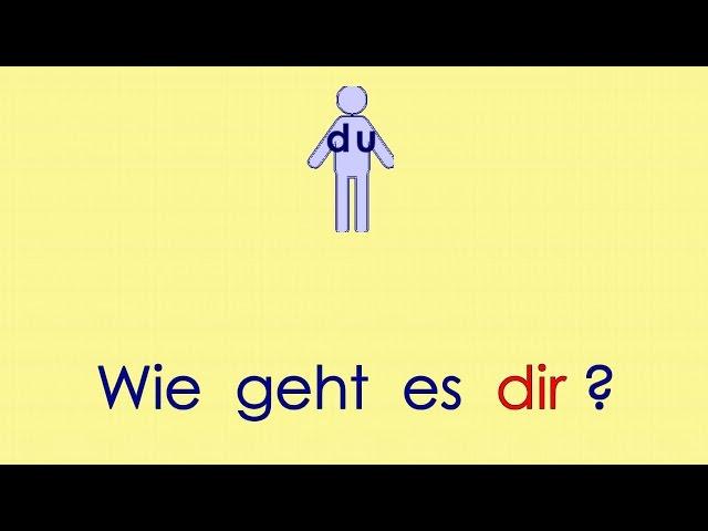Deutsch lernen Grammatik 14: mir - dir - ihm ... (Dativ)