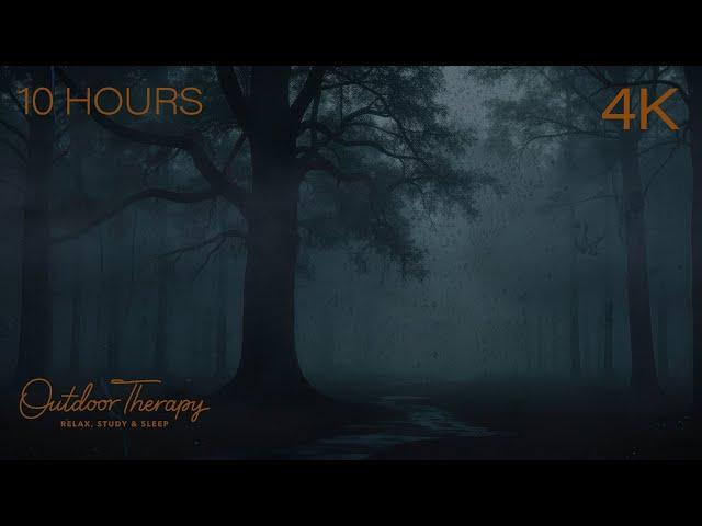 Wet Forest Thunder | Rain Sounds to Calm Your Noisy Mind [4K] 10 Hours