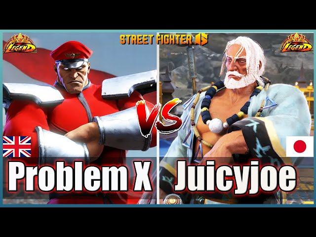 Street Fighter 6  Problem X (M.Bison)  Vs  Juicyjoe2000 (JP)  Top Ranked MatchFightingGameWorldX