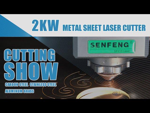 2KW/2000W Metal Sheet Laser Cutter Cutting Show