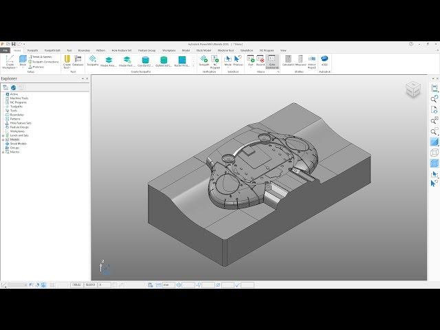 PowerMill 2018 Getting Started - Tutorial 1 - User Interface and Part Preparation