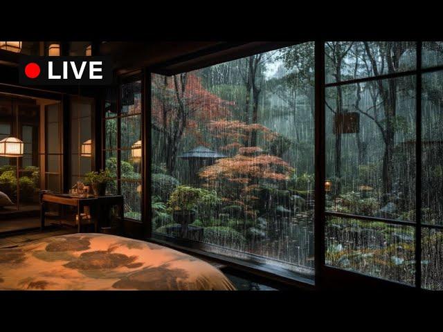 NATURAL RAIN for Sleep & Relaxing & Studying | Rain sound for sleeping