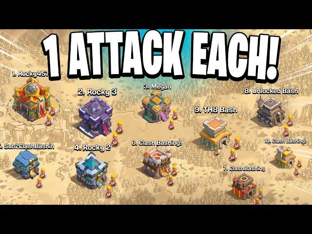 Can I Get a Perfect War with Only 1 Attack Per Account? - Clash of Clans