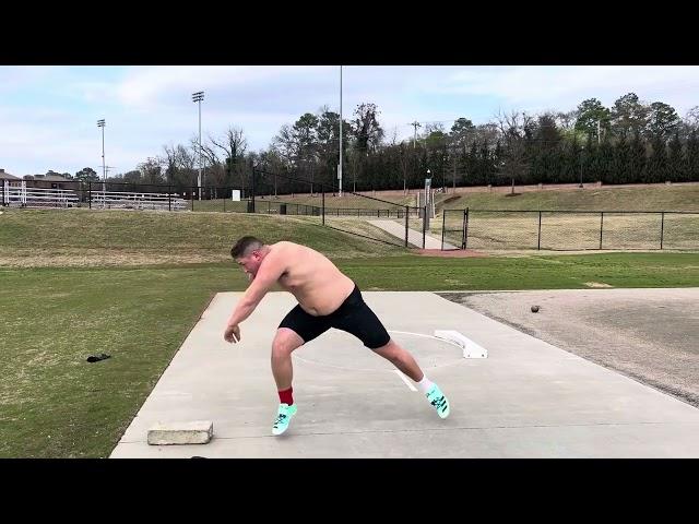 Glide to a Stop off a Box. Fantastic Shot Put Glide Drill