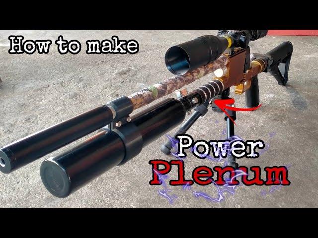 Power Plenum for Pcp Airguns homemade on a mini lathe