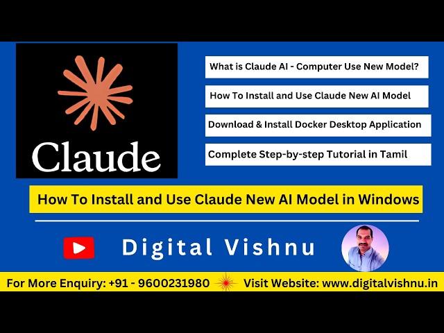 How To Install and Use Claude New AI Model in Windows  | Complete Step by step Tutorial in Tamil