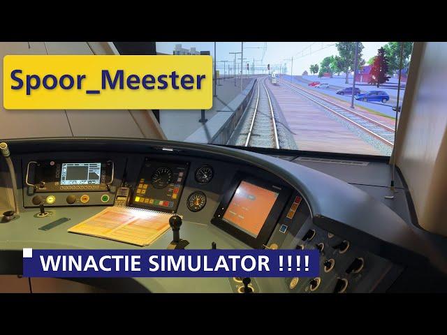 Spoormeester #winactie !! Wil jij een rit maken op 1 van de #ns simulatoren?!?!?!?!