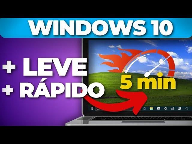 ⏰Deixe o seu PC MAIS RÁPIDO em 5 MINUTOS! | 4 Formas de como deixa o Windows 10 mais rápido 2024!