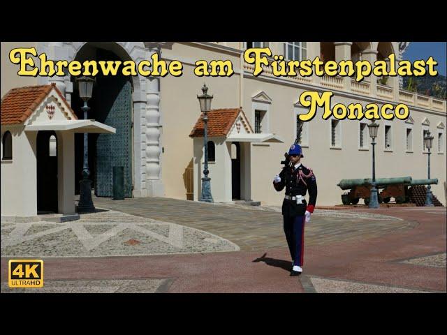 Die Ehrenwache am Fürstenpalast in Monaco