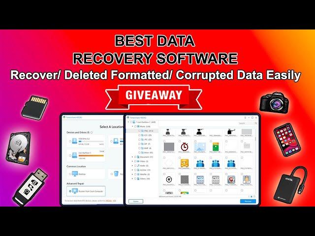 Best Free Data Recovery Software | Recover Deleted/Formatted/Corrupted Data From USB/HardDisk/PC