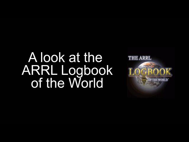 A look at the ARRL's Logbook of the World