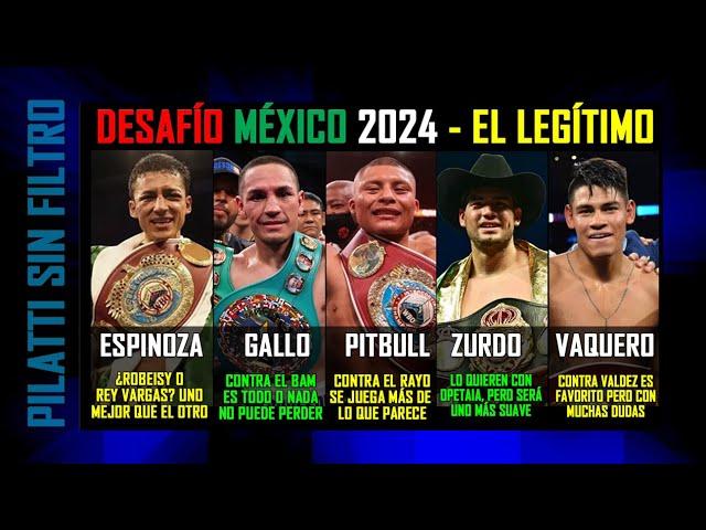 El Legítimo Desafío México 2024 con el Gallo, Pitbull, Espinoza, el Zurdo y Navarrete