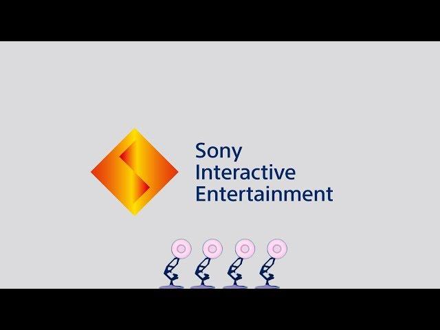 Four Luxo Lamps Spoof Sony Interactive Entertainment Logo