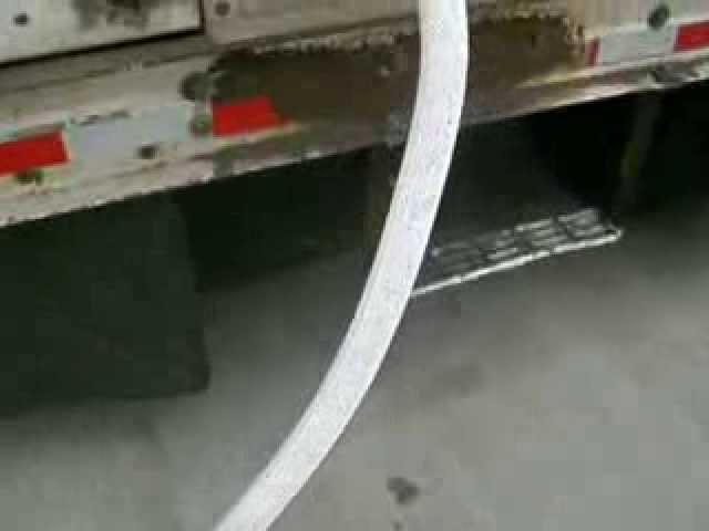 Unloading a tanker trailer, liquid oxygen