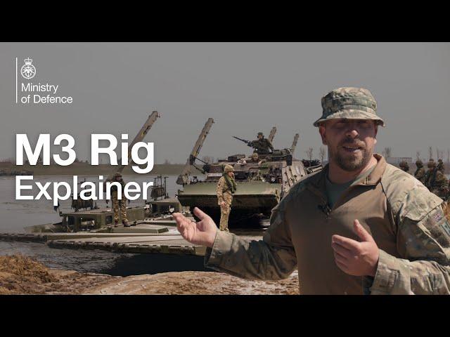 How do you get a British Army Challenger 2 tank across a river? Meet the M3 Amphibious Rig.