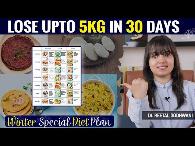 Winter Diet Plan to Lose upto 5 Kgs BEFORE 2023 | Weight Loss Diet Plan by I'MWOW