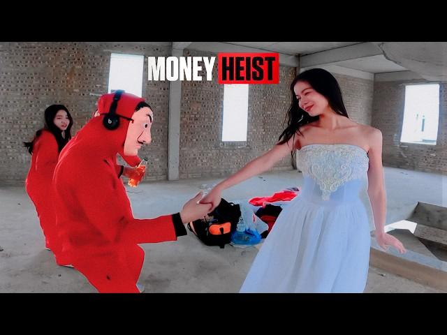 MONEY HEIST PARKOUR || ESCAPING ANGRY GIRL AND HER BOYFRIEND (Epic Parkour POV)