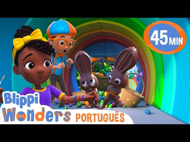 Caça aos Ovos | Blippi Brasil | Desenhos Animados Educativos