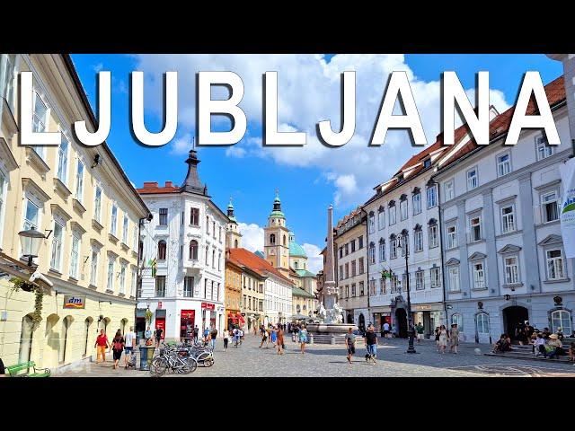 One day in Ljubljana, Slovenia (Walking Tour) | Things to do in Ljubljana, Slovenia | Ljubljana 4K