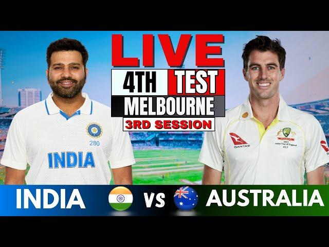 IND vs AUS: India vs Australia, 4th Test, Day 4 | Live Match Today | Live Cricket Match | Session 3