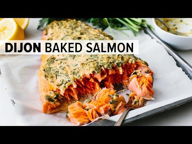 DIJON BAKED SALMON | my favorite easy salmon recipe