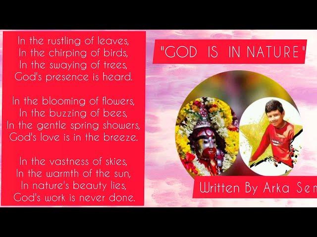 God is in Nature || A Poem By Arka Sen  || #arkasen