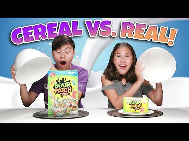 CEREAL VS. REAL CHALLENGE!!! Eating the World's Most Sour Breakfast Cereal!