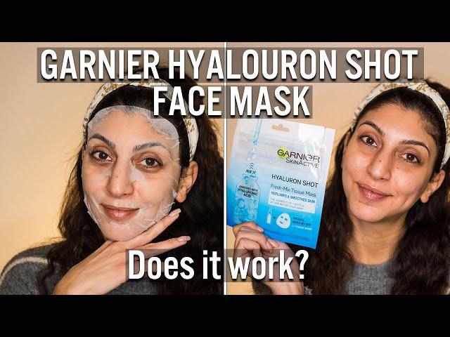 Garnier Hyalouron Shot Booster DIY Face Sheet Mask Review | Does it work?