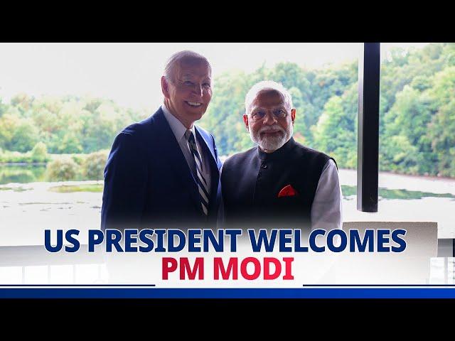 LIVE: US President Biden welcomes PM Modi at his home in Delaware