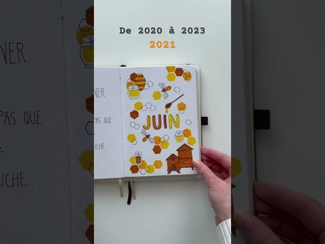 Thèmes de Juin de 2020 à 2023 ! #bulletjournal #junecover #bujo