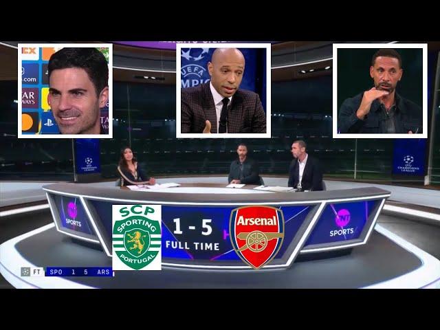 Thierry Henry and Rio Ferdinand Reacts Arteta CRAZY Moment Sporting Vs. Arsenal 1-5 | FULL Details