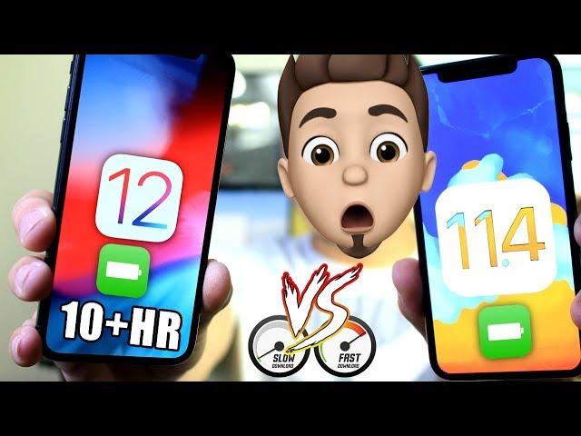 iOS 12 Vs iOS 11.4 INCREDIBLE Battery & Performance