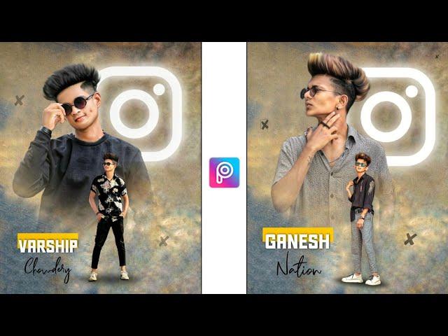 instagram Glowing Photo Editing in PicsArt || glowing Logo effect tutorial - Xyaa Edits