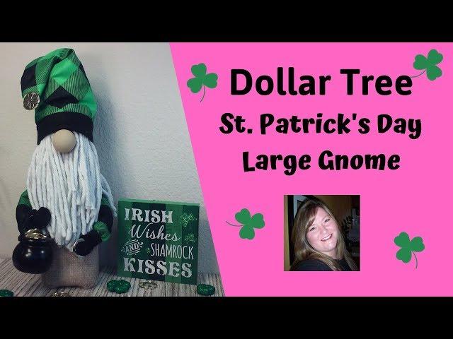 Large St. Patrick's Day Gnome ~ Dollar Tree St. Patrick's Day DIY ~ Mop Head Gnome Tutorial